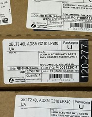 NEW Lithonia 2BLT2 40L ADSM GZ10 LP840 UA LED Troffer 4000K 4000lm