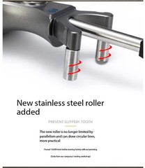 Dual-Purpose Straight and Curved Line Scribing Tool Parallel Line Drawing Tool