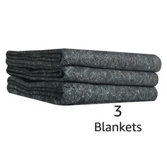 UBMOVE 3 Pack Grey Textile Moving Blankets 54″ x 72″ Pad