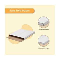 The Boxery 100 Pack – LP Strong Record Mailer Boxes | 12.5″ x 12.5″ x 1″ |