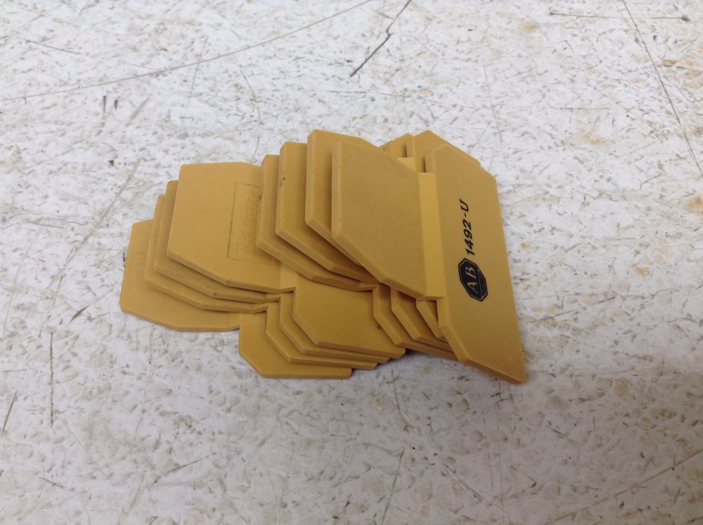 Allen Bradley 1492-U Yellow Wire Terminal End Phoenix D-UKK3/5 1492U Lot of 8