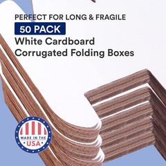 Shipping Boxes Small 12″L x 4″W x 4″H, 50-Pack | Corrugated Cardboard Box Mai…