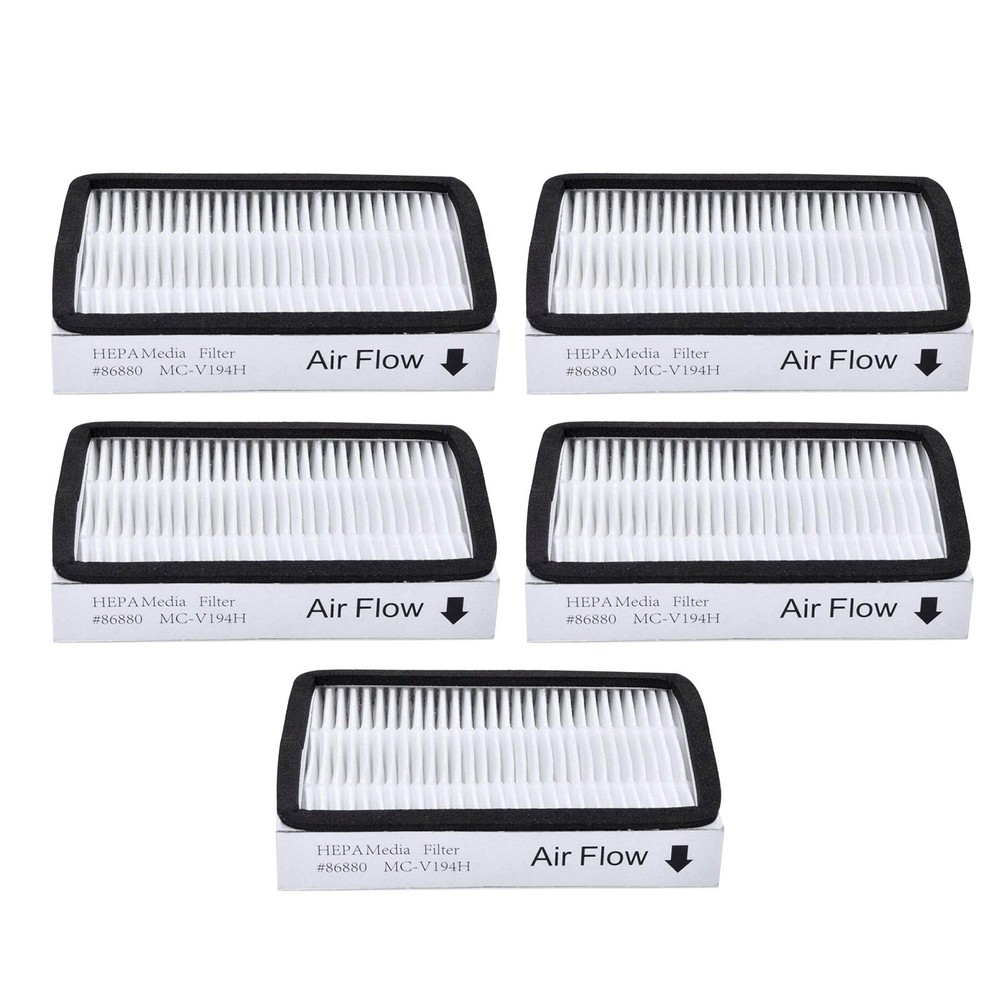 5 Pack For Kenmore EF-2 86880 Exhaust Vacuum HEPA Media Filters Replacement