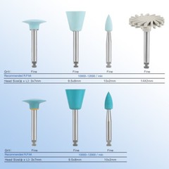 AZDENT Dental Composite Polishing Kit RA 2.35mm Wheel Discs Burs 14pcs/pack