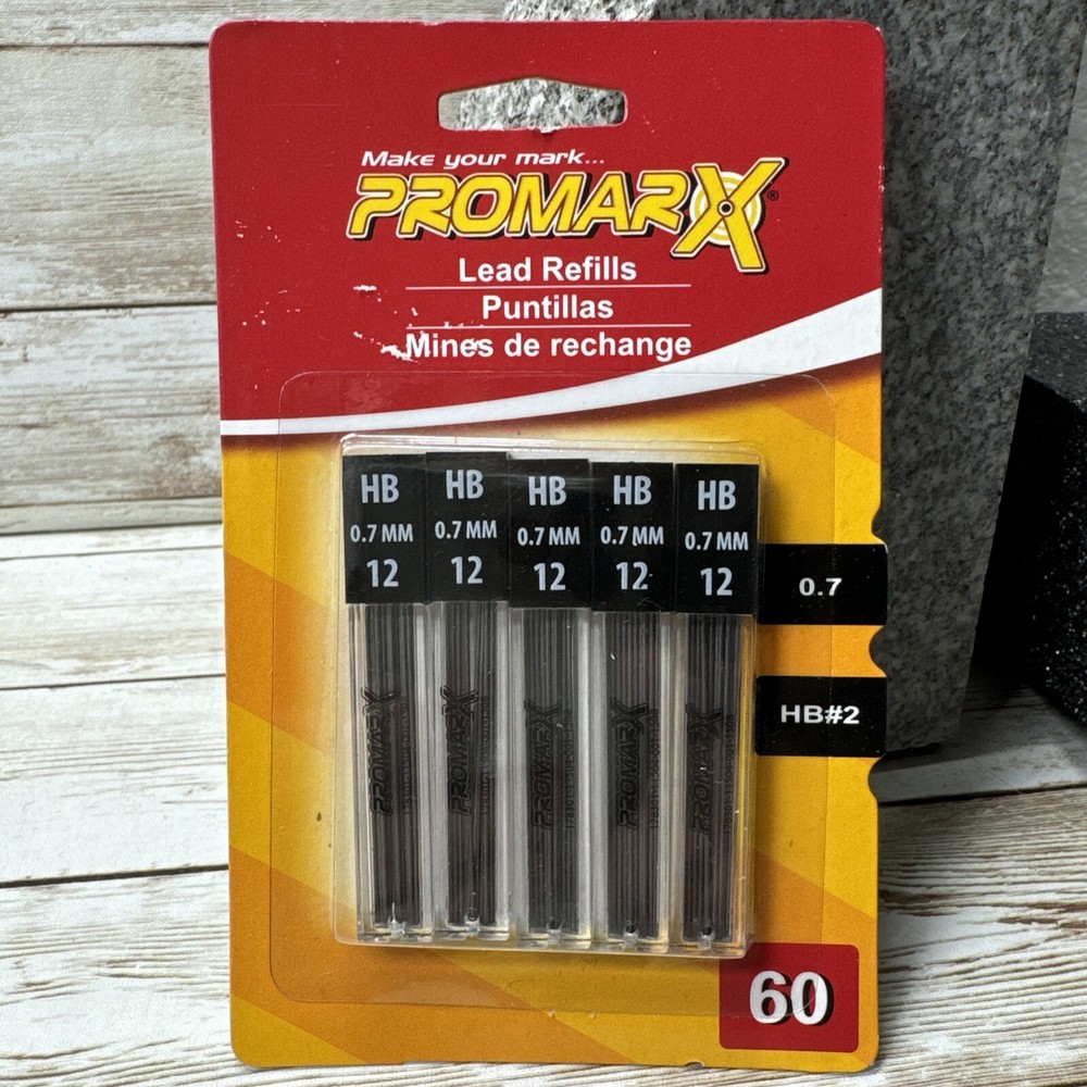 Genuine Promarx HB #2 Lead Refills 0.7MM (New 60 Refills)