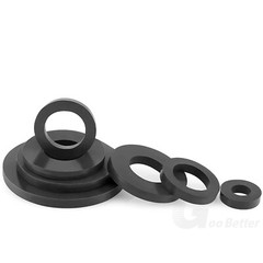 BLACK NBR RUBBER FLAT ROUND RING WASHER SEAL GASKETS 1/8” – 2” OD