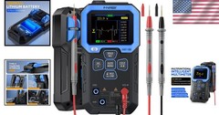 Multimeter Digital 9999 Counts TRMS Voltage Resistance Capacitance Current