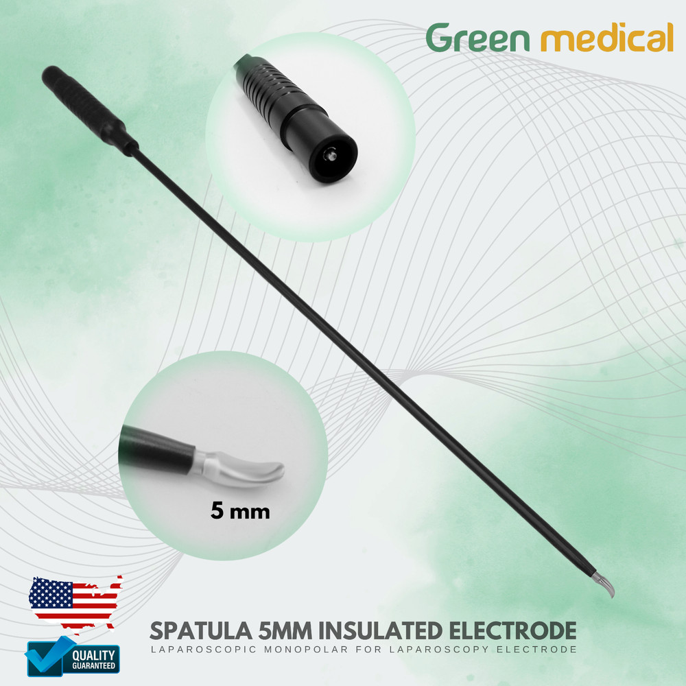 Spatula 5MM Insulated Electrode laparoscopic monopolar for laparoscopy electrode