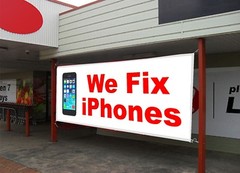 We Fix iPhones Retail Store Business Advertising Repair Banner Sign Flag 2 Sizes