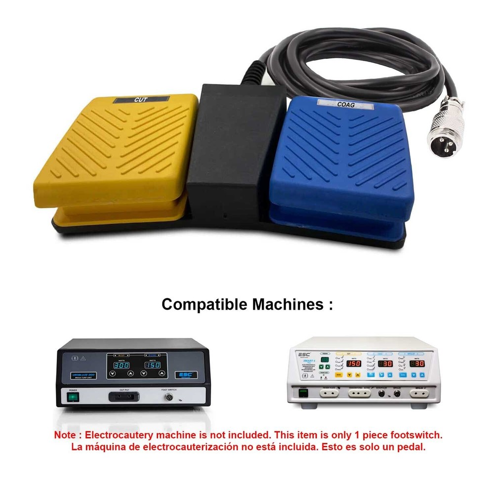 Accessory for ESC Electrocautery unit – Cautery Pencil, Footswitch, Pad, Cables
