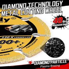 3 Inch Diamond Cutting Wheel for Metal, 3/8″ Arbor Cut Off Wheels with 5000+