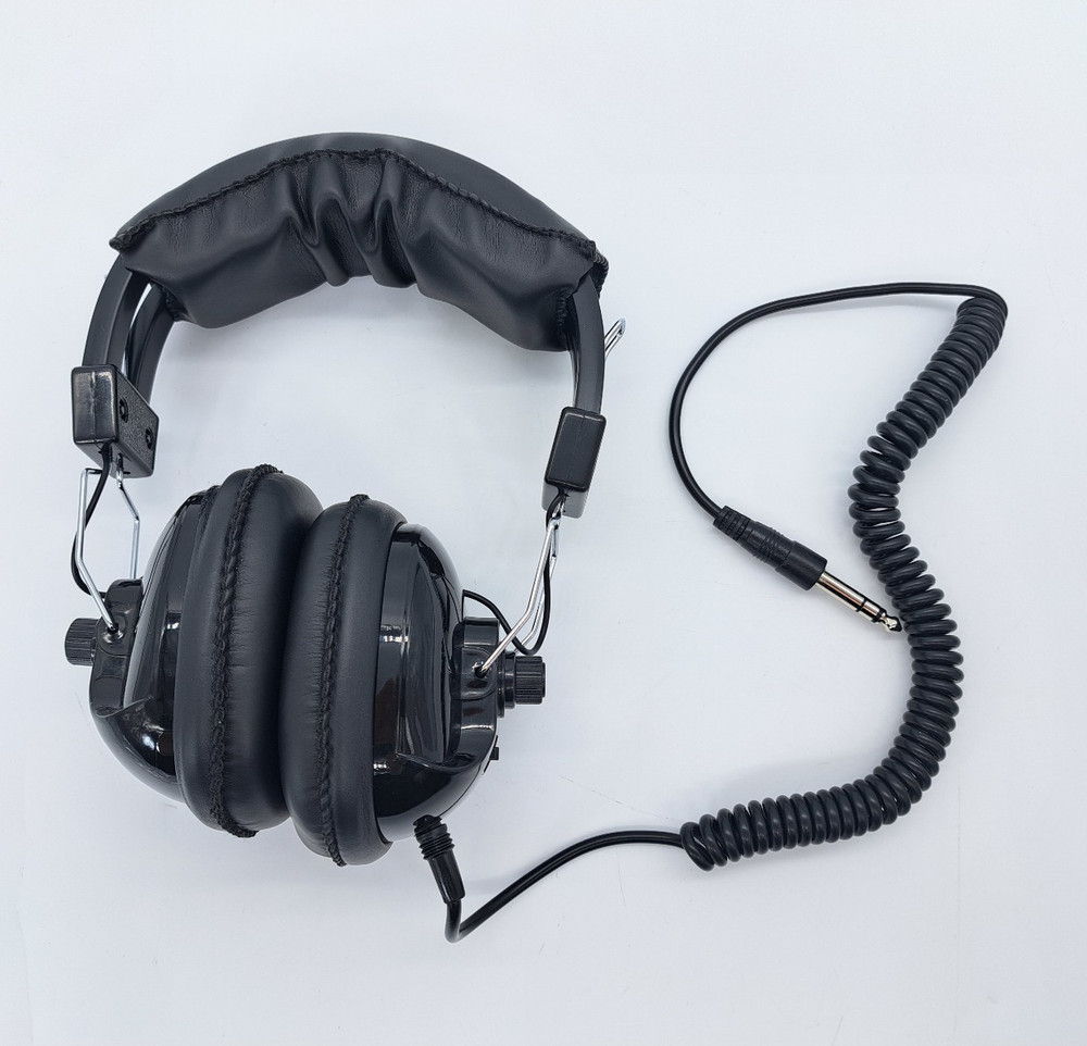 White’s Electronics, Metal Detector Headphones, Adjustable Volume, Large Plug