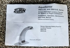 Zurn Z6915 XL AquaSense Battery Powered Sensor Faucet 1.5 GPM Aerator
