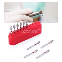 AZDENT fresas dentales de diamante FG futbol grano fino #368-023F 10pcs/kit