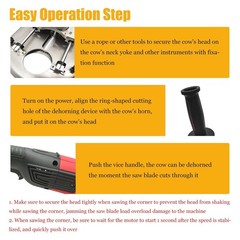 110V 2000W Electric Dehorner for Cattle Adult Cow Horn Cutting Machine Saw