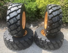 4-12X16.5 HD FOAM FILLED Skid Steer Tires-Wheels/Rims for Case-12-16.5-NO FLAT