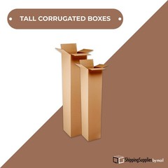 12 x 12 x 24″ Tall Corrugated Boxes, ECT-32 Brown Moving Boxes 25/Bundle