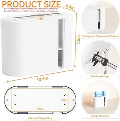 Touchless Paper Towel Dispenser for Countertop,Home,Bathroom and Kitchen,Whit…