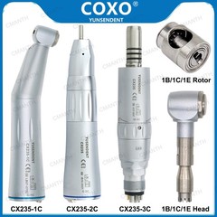 COXO Dental Contra Angle Straight Handpiece Fiber Optic 1:1 Inner Channel E Type