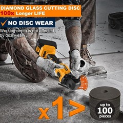 Diamond Cutting Wheel 3 Inch with 3/8″ Arbor Hole, Metal Cut Off Disc with 50…