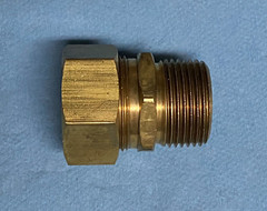 3/4 In. MIP x 7/8″ OD Compression Coupling Connector Adapter fits 3/4″ Copper