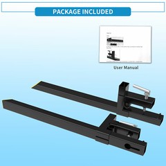 1500lbs 43″ Pallet Forks Clamp on Loader Bucket Skidsteer Tractor Backhoe Fork