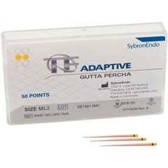 Kerr Dental 815-1544 SybronEndo TF Adaptive Gutta Percha Points ML2 Yellow 50/Pk