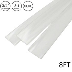 3:1 Heat Shrink Tube-3/4″ Clear Dual Wall Marine Adhesive Glue Lined Waterproof