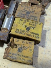 RUST DAMAGE Tap Die Parts Toledo Vermont Ridgid Pipe More Than 50 Pieces