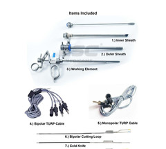 Bipolar TURP Resectoscope Set Active Storz Compatible with Sheath, Electrodes