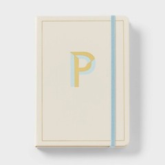 Opalhouse Monogram P Journal 5″x 7″ College Ruled Cream 96 Sheets NEW