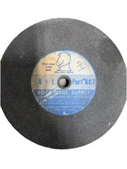 8×1 Grinding Wheel 60 Grit, 5/8 No Thread, 2 Pack