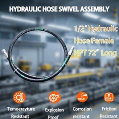 Hydraulic Hose 1/2” with Male NPT X Male NPT,72”Long 3988PSI