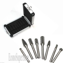 8pcs Double Cut Carbide Rotary Burr Set With Aluminum Case 1/4″ Shank