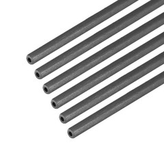 Carbon Fiber Round Tube 2 x 1mm x 400mm Carbon Fiber Wing Pultrusion Tubing 6pcs
