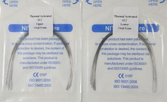 Dental Orthodontic Arch Wire Thermal Activated Niti Wires Oval 12-20 U/L