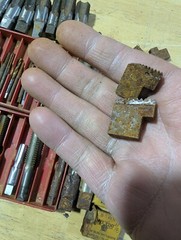 RUST DAMAGE Tap Die Parts Toledo Vermont Ridgid Pipe More Than 50 Pieces