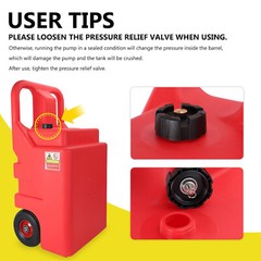 32 Gallon (120L) Portable Fuel Tank w/ Automatic Fuel Transfer Pump Auto-Stop