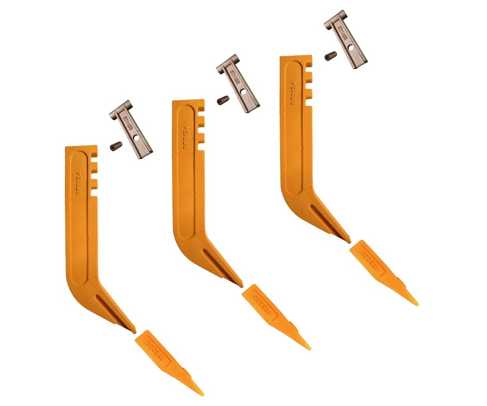 3 Scarifier Shank, Tip, & Keeper, Fits Most CAT & Some John Deere Motor Graders
