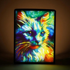 4PCS CMYK Lithophane LED Backlight Board Kit Compatible with Bambu Lab A1/A1 Min