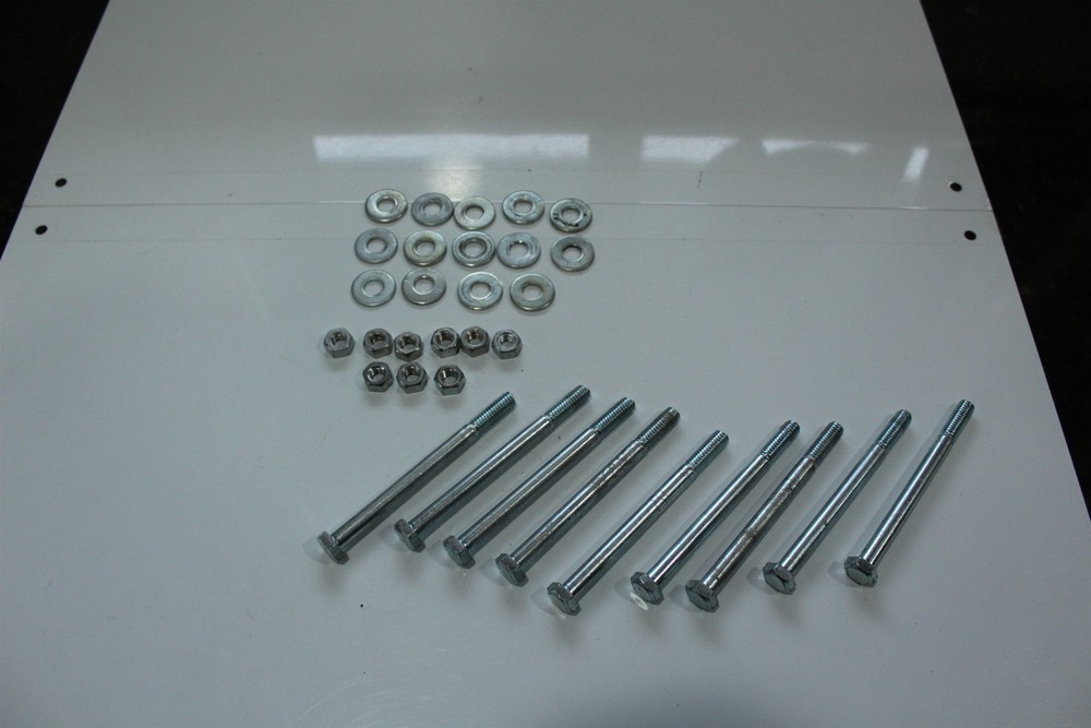 Carriage Bolts Sets 4″ x 8mm Lot of 9 With Nuts & Washers