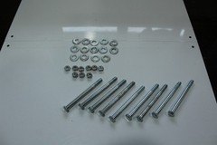 Carriage Bolts Sets 4″ x 8mm Lot of 9 With Nuts & Washers