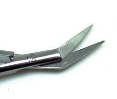 Castroviejo Angled Scissors Sharp/Sharp 4.75″ Sqeeze Spring Micro Instruments