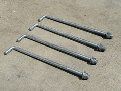Sandbaggy 1″ x 24″ Threaded Concrete Anchor L-Bolts – Hot Dipped Galvanized