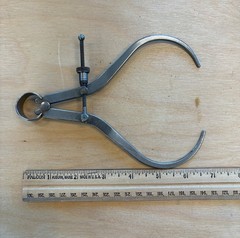 Vintage Starrett 6″ Flat Leg Spring Joint Outside Calipers
