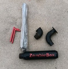 Large Zombiebox Noise Reduction Generator Box With Zpipe and Mat