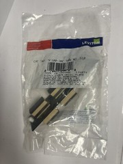 (1) NEW LEVITON 5F-100-3BC SAN 510 FIBER OPTIC PLATE W/DUPLEX SC ADAPTERS