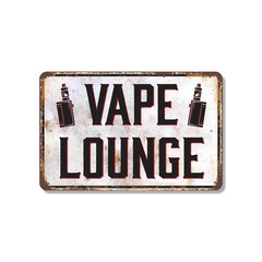 Vape Lounge Sign Clouds Welcome Chill Here Durable Perfect for Dens Studios