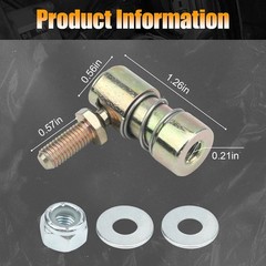 Throttle Disconnect, Quick Release Ball Joint, 1/4-28 in Female Thread, with Spr