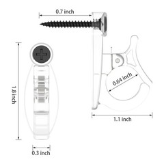 Light Hanger Hooks, Screw-in Hooks for Hanging String Lights, Wire, Plants, W…